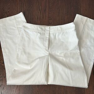 Ann Taylor white cropped lined dress pants - size 2